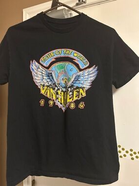 Van Halen Tour of the World 1984 Black Short Sleeve Tee